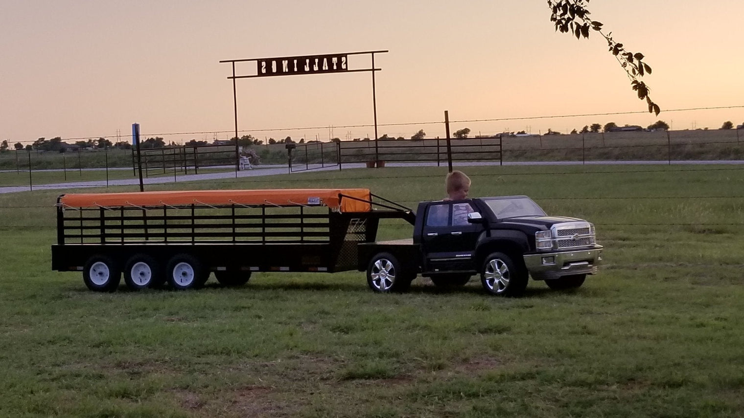 Custom Trailers for Ride On Toys Built Tough for Kids Ranch Play